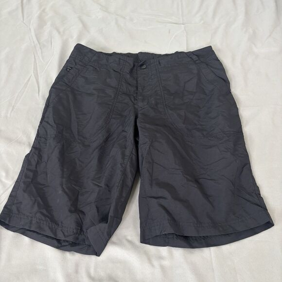 REI Shorts Womens Sz 12 Black Hiking Shorts 5-pocket Wicking UPF 50+ - Picture 1 of 12